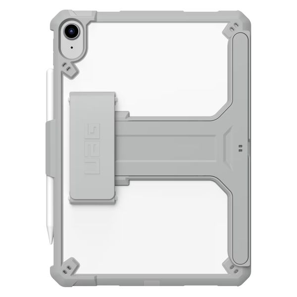 UAG Scout Healthcare backcover mit Ständer und Strap in fabrikverpackung für das Apple iPad 11 (2025) 11 Zoll A16 / iPad 10 (2022) 10.9 Zoll - Weiß / Grau