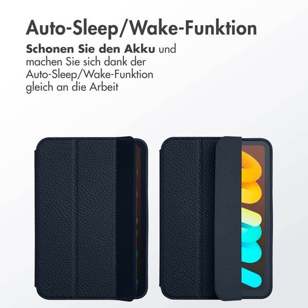 Accezz Trifold Klapphülle Apple iPad Mini 7 (2024) / iPad Mini 6 (2021) - Blau
