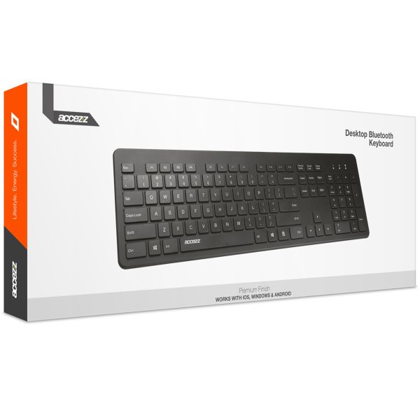 Accezz Premium Desktop QWERTY Bluetooth-Tastatur - Schwarz