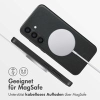 Accezz MagSafe Leather Backcover Samsung Galaxy S24 - Onyx Black