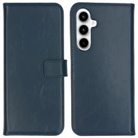 Selencia Echtleder Klapphülle Samsung Galaxy A55 - Dunkelblau