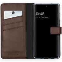 Selencia Echtleder Klapphülle Samsung Galaxy S20 FE - Braun
