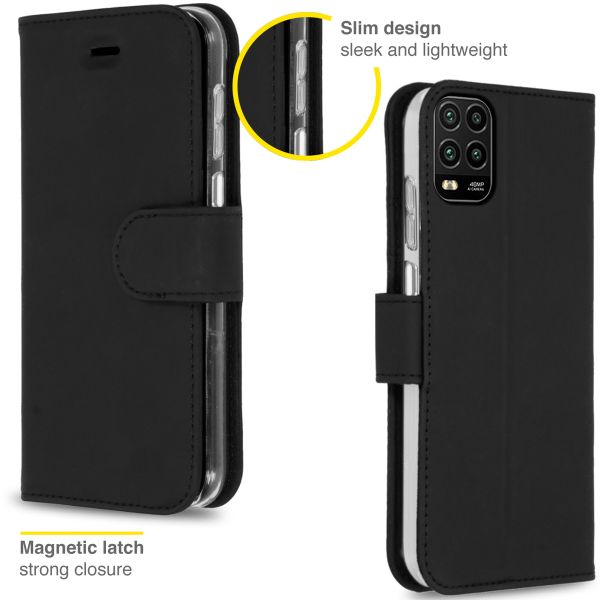 Accezz Wallet TPU Klapphülle Xiaomi Mi 10 Lite - Schwarz