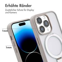 Accezz Ring Stand Backcover mit MagSafe Apple iPhone 14 Pro - Grau