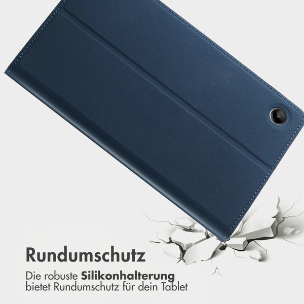 Accezz Classic Klapphülle Samsung Galaxy Tab A9 8.7 Zoll - Dunkelblau