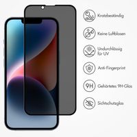 Accezz Privacy Displayschutz aus gehärtetem Glas Apple iPhone 17e / 16e / 14 / 13 / 13 Pro