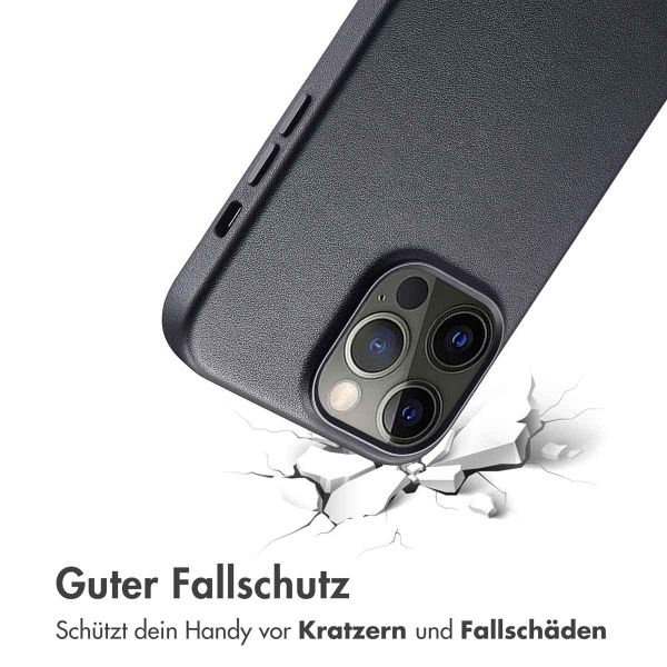 Accezz MagSafe Leather Backcover Apple iPhone 14 Pro Max - Onyx Black