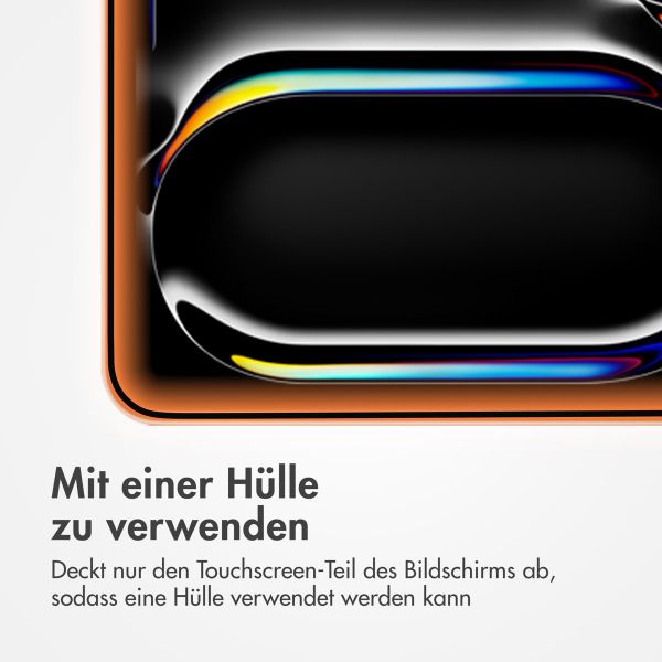Accezz Schutzfolie aus gehärtetem Glas mit Applikator Apple iPad Air 13 Zoll (2026) M4 / (2025) M3 / (2024) M2