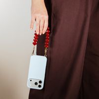 Selencia Rivièra Backcover mit MagSafe mit abnehmbaren Haken Samsung Galaxy A18 / A17 / A16 / A26 - Powder Blue
