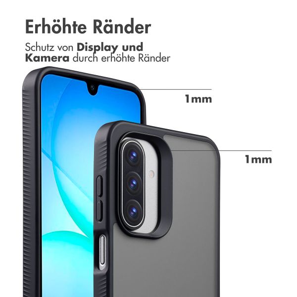 Accezz Rugged Frosted Back Cover Samsung Galaxy A18 (4G) / A17 (4G/5G) - Schwarz