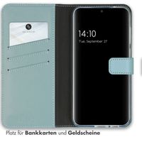 Selencia Echtleder Klapphülle Samsung Galaxy S23 FE - Air Blue