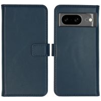 Selencia Echtleder Klapphülle Google Pixel 8 - Blau
