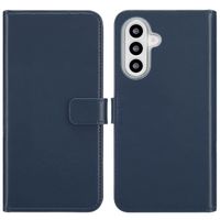 Selencia Echtleder Klapphülle Samsung Galaxy A26 - Blau