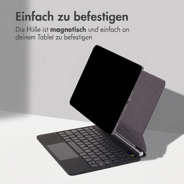 Accezz Magnetische Bluetooth Tastatur Apple iPad 11 (2025) 11 Zoll A16 / iPad 10 (2022) 10.9 Zoll - QWERTY / NL - Schwarz