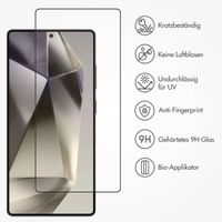 Accezz Vollflächige Schutzfolie aus gehärtetem Glas mit Applikator Samsung Galaxy S25 Ultra