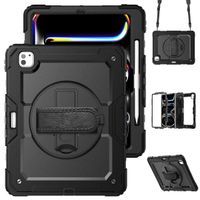 Accezz Robustes Back Cover mit Schultergurt Apple iPad Pro 13 (2025) M5 / (2024) M4 - Schwarz
