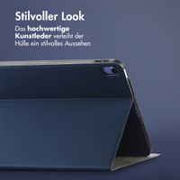 Accezz Classic Klapphülle Apple iPad Air 11 Zoll (2026) M4 / (2025) M3 / (2024) M2 / Air 5 (2022) / Air 4 (2020) - Dunkelblau