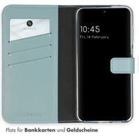 Selencia Echtleder Klapphülle Samsung Galaxy S24 - Air Blue