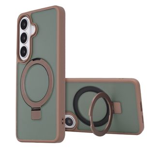 Accezz Ring Stand Backcover mit MagSafe Samsung Galaxy S26 - Braun