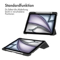Accezz Rugged Trifold Klapphülle Apple iPad Air 11 Zoll (2026) M4 / (2025) M3 / (2024) M2 / Air 5 (2022) / Air 4 (2020) - Schwarz