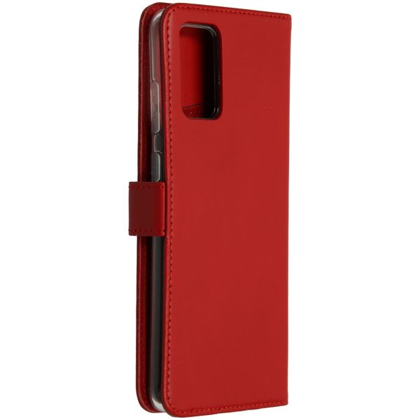 Selencia Echtleder Klapphülle Samsung Galaxy S20 Plus - Rot