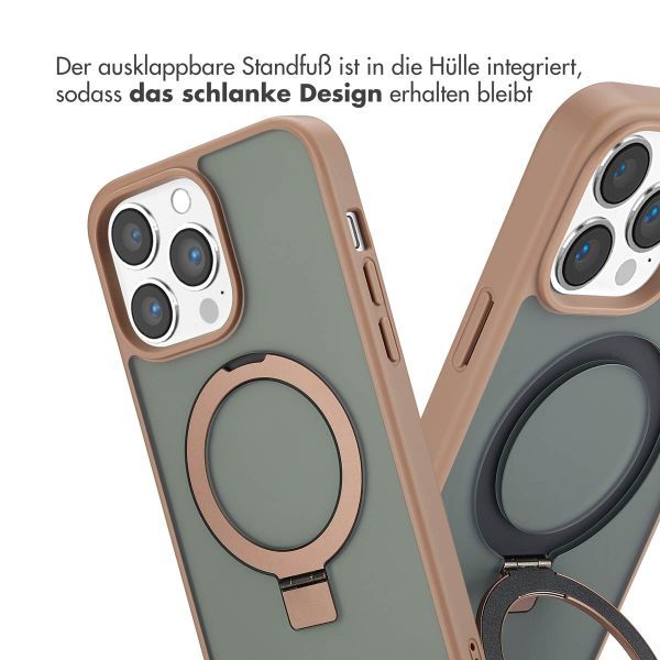 Accezz Ring Stand Backcover mit MagSafe Apple iPhone 14 Pro Max - Braun