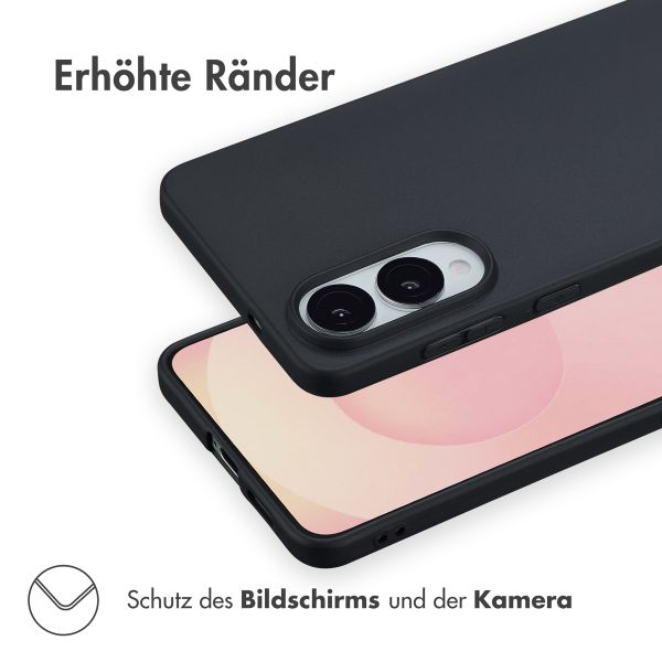 Accezz Color TPU Hülle Samsung Galaxy S25 Edge - Schwarz