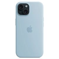 Apple Silikon-Case MagSafe Apple iPhone 15 - Hellblau