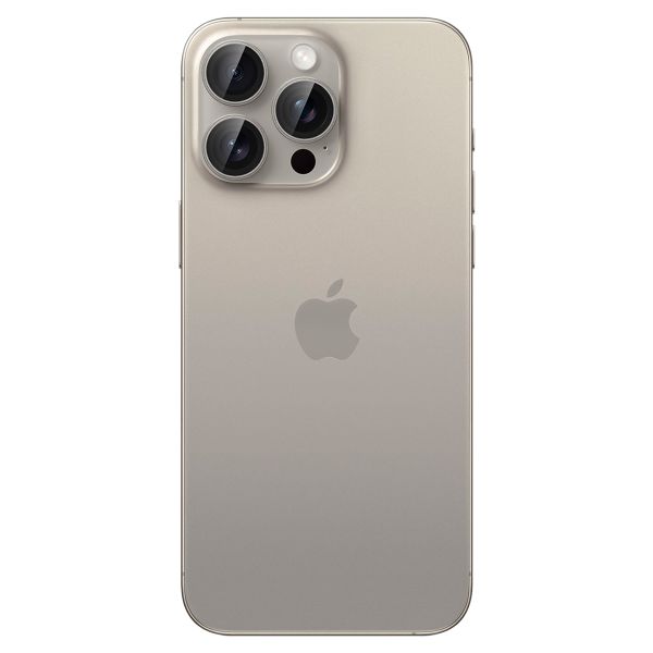 Spigen Optik Pro EZ Fit Lens Protector 2er-Pack Apple iPhone 16 Pro (Max) / 15 Pro (Max) - Titanium