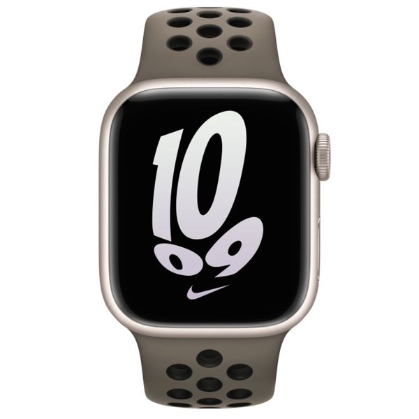 Apple Nike Sport Armband für  Apple Watch | 38/40/41/42 mm - Größe S/M/L - Olive Grey / Black