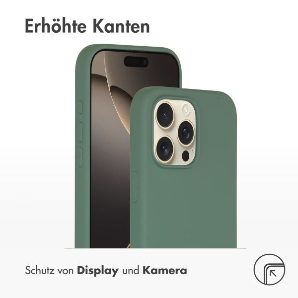 Accezz Liquid Silikoncase mit MagSafe Apple iPhone 16 Pro Max - Dunkelgrün