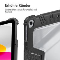 Accezz Rugged Trifold Klapphülle Apple iPad 11 (2025) 11 Zoll A16 / iPad 10 (2022) 10.9 Zoll - Schwarz