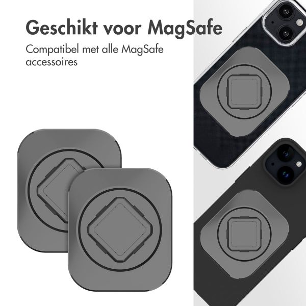 Accezz EasyLock Handyhalterung Auto - Inklusive Hülle für das Apple iPhone 15 - Lüftungsgitter -  360 Grad drehbar - Schwarz