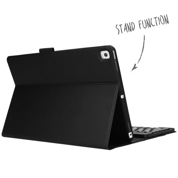 Accezz Bluetooth Keyboard Klapphülle Apple iPad 9 (2021) 10.2 Zoll / iPad 8 (2020) 10.2 Zoll / iPad 7 (2019) 10.2 Zoll - QWERTY / NL - Schwarz