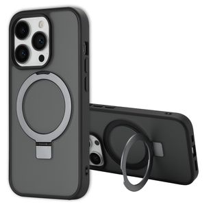 Accezz Ring Stand Backcover mit MagSafe Apple iPhone 14 Pro - Schwarz