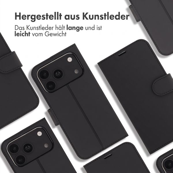 Accezz Wallet TPU Klapphülle Apple iPhone 18 Pro Max / 17 Pro Max - Schwarz