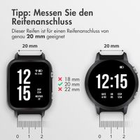 Accezz Steel Band für das  Samsung Galaxy Watch 4 / 5 / 6 / 7 / FE (20 mm) - Silber