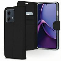 Accezz Wallet TPU Klapphülle Motorola Moto G84 - Schwarz
