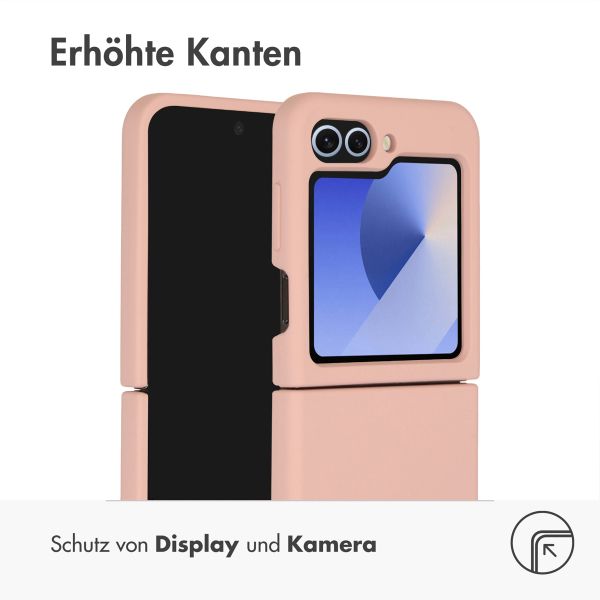 Accezz Liquid Silikoncase Samsung Galaxy Z Flip 6 - Rosa