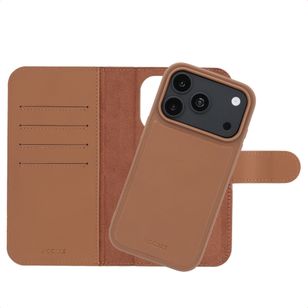 Accezz Edge abnehmbare Bookcase mit MagSafe Apple iPhone 18 Pro / 17 Pro - Braun