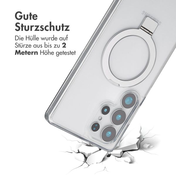 Accezz Ring Stand Backcover mit MagSafe Samsung Galaxy S25 Ultra - Transparent