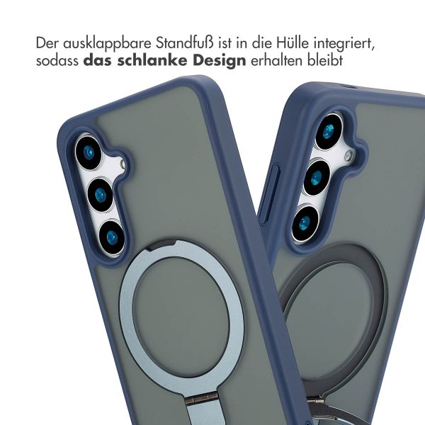 Accezz Ring Stand Backcover mit MagSafe Samsung Galaxy S24 - Blau