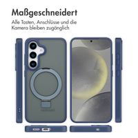 Accezz Ring Stand Backcover mit MagSafe Samsung Galaxy S25 - Blau