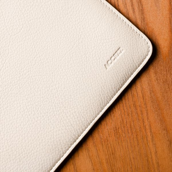 Accezz Leder Laptop Hülle 13 Zoll - Laptop Sleeve - Beige