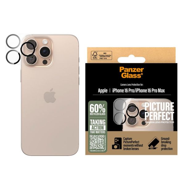 PanzerGlass PicturePerfect Kameralinsenschutz Apple iPhone 16 Pro / 16 Pro Max - Transparent