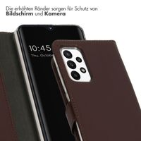 Selencia Echtleder Klapphülle Samsung Galaxy A23 (5G) - Braun