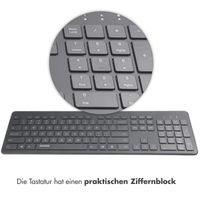 Accezz Premium Desktop QWERTY Bluetooth-Tastatur - Grau