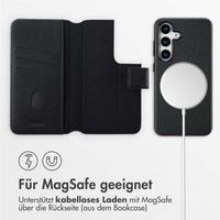 Accezz 2-in-1 Klapphülle aus Leder mit MagSafe Samsung Galaxy S25 - Onyx Black