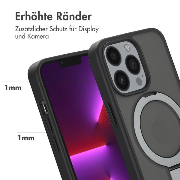 Accezz Ring Stand Backcover mit MagSafe Apple iPhone 13 Pro - Schwarz