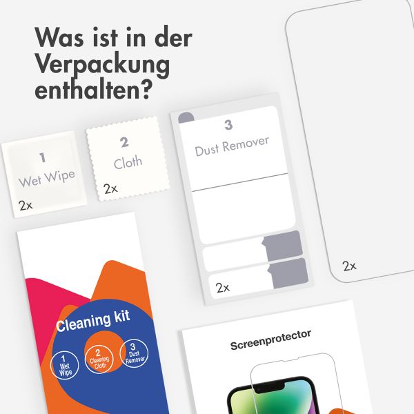 Accezz Displayschutz 2er-pack aus gehärtetem Glas Samsung Galaxy A27 (5G)